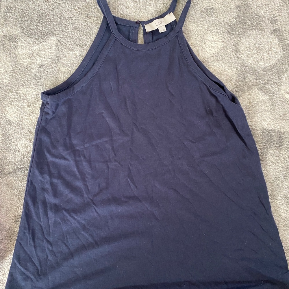 Loft Navy Tank Top
